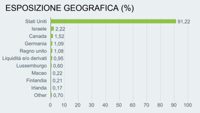 ETF IHYU – esposizione geografica esposizione geografica etf